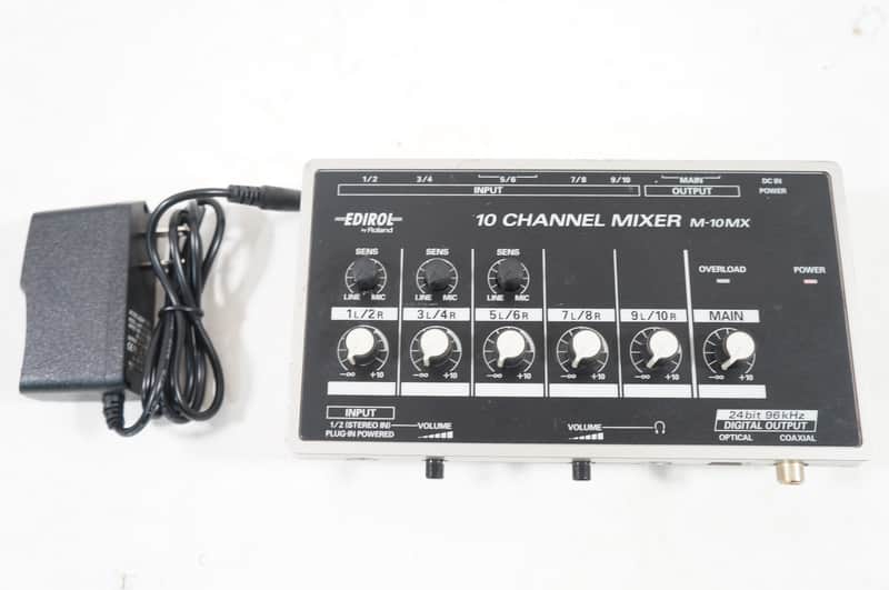 Edirol M-10MX BatteryPowered Compact 10ch Mobile Mixer Roland w Edirol M-10MX BatteryPowered Compact 10ch Mobile Mixer Roland w