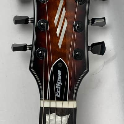 ESP E-II Eclipse Tiger Eye Sunburst Quilted Maple Electric Guitar + Case EII E II EC QM - B-Stock image 14