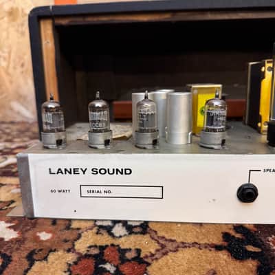 Vintage 1969 Laney Sound Pre Supergroup PA 60w Valve Amplifier Head *1960s* image 21