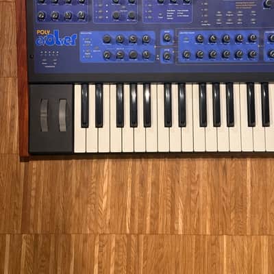 Dave Smith Instruments Poly Evolver 61-Key 4-Voice Polyphonic Synthesizer 2005 - 2011 - Blue with Wood Sides image 9