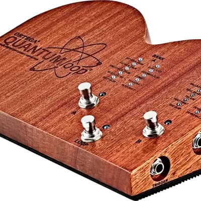 Ortega Guitars QUANTUMloop Looper Pedal w/ Multi Digital Percussion - Stomp Box, 16 Built-in Samples & 4 Customizable User Sample Slots