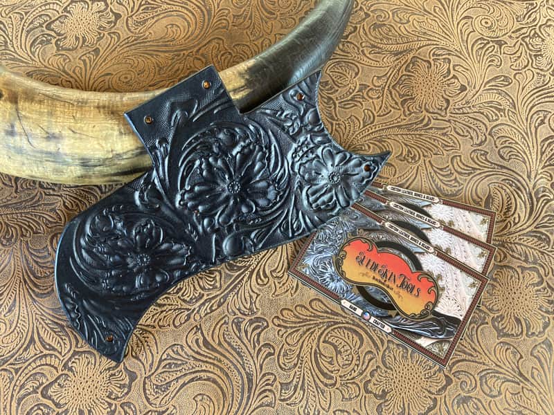 Custom Tooled Leather Pickguard fits Gibson SG image 1