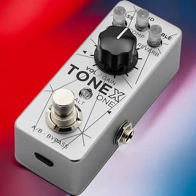 IK Multimedia TONEX One Bass Edition Amp Modeler Effects Pedal, preloaded with 20 bass-specific presets modeled after iconic amplifiers image 3