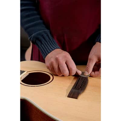 JN Guitars Left-Handed Mini Auditorium Acoustic Guitar w/ Gig Bag - Natural image 7