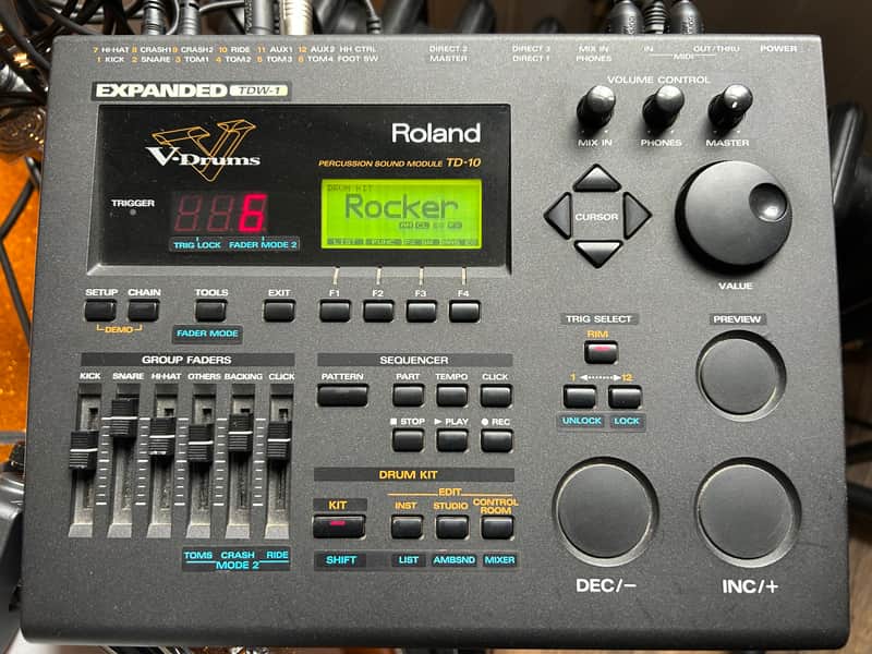Roland TD-10 Drum Sound Module with TDW-1 expansion image 1