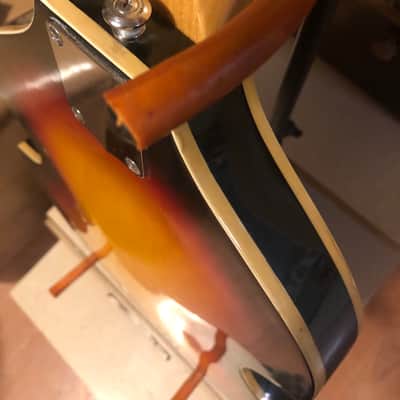 Trump Teisco violin guitar 1960s Sunburst by Tiesco image 15