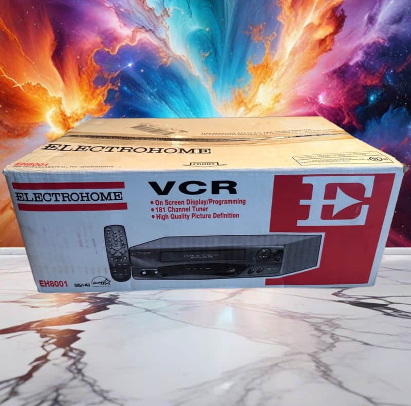 FACTORY SEALED🔥 Electrohome EH 8001 VCR VHS PLAYER Original Tape Seal Unopened image 1