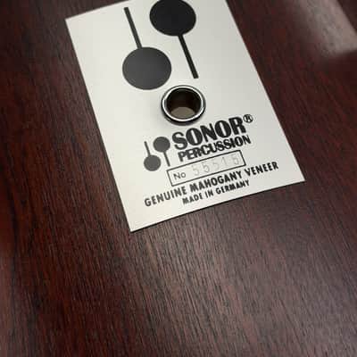 Sonor 20/12/13/16" Early 80's Phonic Drum Set - Red Mahogany Veneer image 13