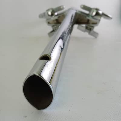 Premier Lokfast Elite Double Tom L-Arm Bass Drum Mount Post Vintage70s UK Chrome image 5