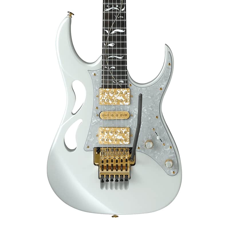 Used Ibanez PIA3761SLW Steve Vai Signature Guitar - Stallion White image 1