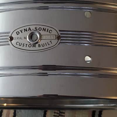 CLEAN! 1960s ROGERS DYNASONIC SNARE SHELL COB with Both BADGES!  CHROME over BRASS One Owner! *LOW SERIAL NUMBER *VINTAGE image 5