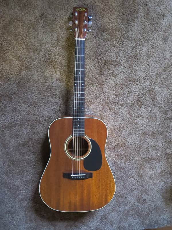 Sigma Martin DM-3M Acoustic Guitar 1980's Natural Mahogany image 1