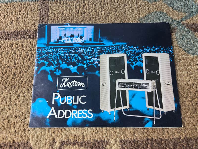 Vintage Circa 1971 Kustom Public Address Systems Catalog! Rare, Original Case Candy, Paperwork! image 1