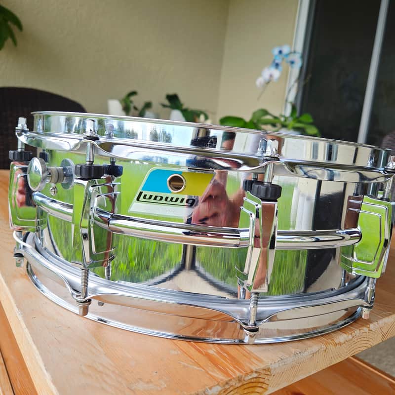1972 Ludwig LM400 Supraphonic 5x14" 10-Lug Aluminum Snare Drum - Chrome-Plated