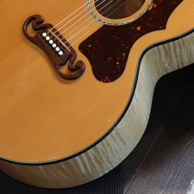 2002 Gibson J-100 Xtra Jumbo Maple Spruce Acoustic Guitar Antique Natural + OHSC image 6