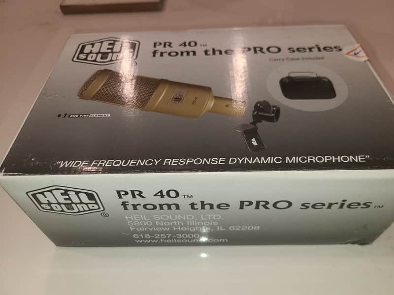 Heil PR40 Large Diaphragm Dynamic Microphone 2010s - Gold image 1