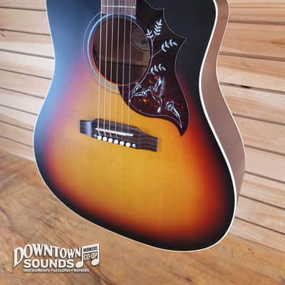 Gibson Hummingbird Studio EC A/E Guitar with Gibson Hard Case - Triburst image 3