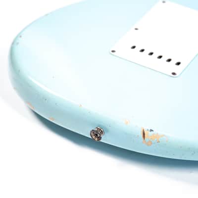 1962 Fender Stratocaster Daphne Blue Owned by Brian Setzer image 12