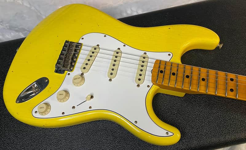 NEW! Fender Custom Shop Special Run '69 Stratocaster Journeyman Relic - Handwound P/U's - Aged Graffiti Yellow - Reverse Headstock - 7.7lbs - Authorized Dealer - One OFF! SUPRE RARE! G06783 image 1