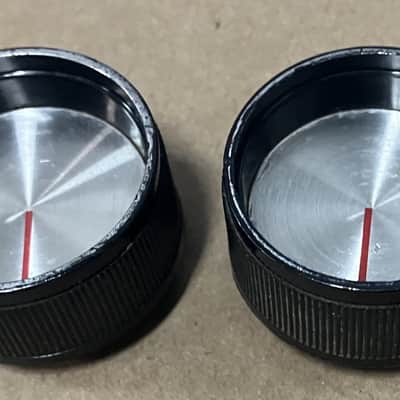 Silvertone- amp knobs, pair, 60's image 2