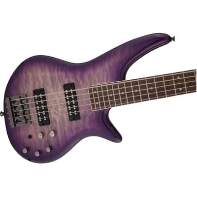 Jackson JS Series Spectra Bass JS3QV Purple Phaze - 5-String Electric Bass imagen 5