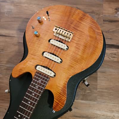 Hamer USA Mirage Electric Guitar 1995 Flamed Koa W/OHSC Kinman Pickups image 7