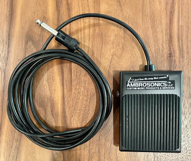 AMBROSONICS, LLC Sustain Pedal, Momentary Foot Switch 2022 Black image 1