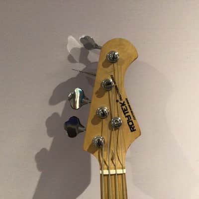 Roytek Traditional series bass guitar Mid 90s - Red and cream image 3
