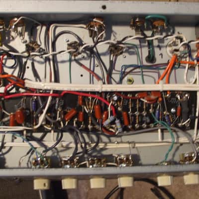 Fender Vibro King blonde oxblood 2001 hand wired Point to point guitar amplifier amp ZCD image 12