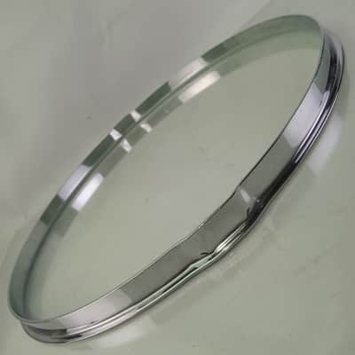 Slingerland 14" Single-Flange Snare Drum Resonant-Side Rim/Hoop Chrome-Brass COB image 3