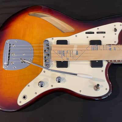 IYV IJG-200 TSB SB Semi-Hollow Body Sunburst Guitar w/ Whammy & Dual P-90'sBar image 1