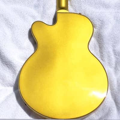 24k Gold Semi hollow electric guitar image 3