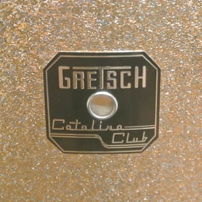 🎵 GRETSCH CATALINA CLUB 14" CHAMPAGNE SPARKLE FLOOR TOM 4 UR DRUM SET! 🎵 RL948 image 3