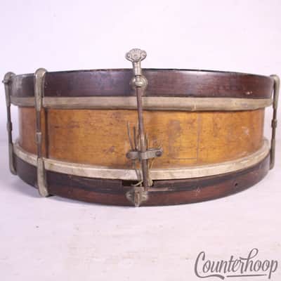 *Vintage 15x4" Birdseye Maple Snare Drum 2Ply Wood Calf Skin Heads Vintage 1900s image 4
