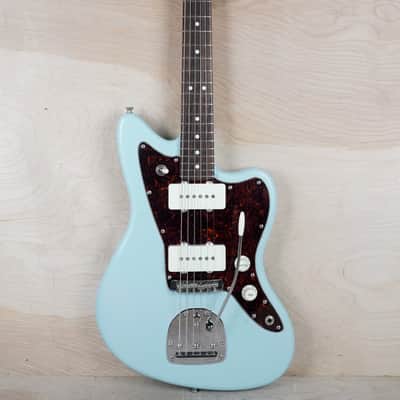 Fender MIJ Junior Collection Jazzmaster 2022 Satin Daphne Blue Japan w/ Bag image 2