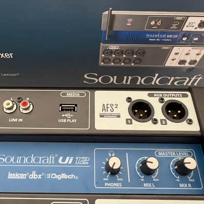 Soundcraft Ui12 12-Channel Remote Controlled Digital Mixer 2010s - Black/Blue image 7