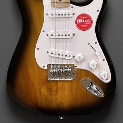 Squier Sonic Stratocaster - Two Color Sunburst w/Maple image 2