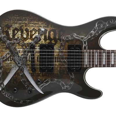 Cort KX5-CQ Unique Design Graphic Electric Guitar String Through