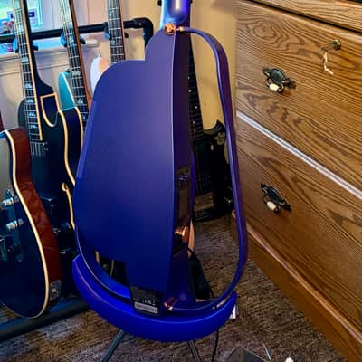 Enya NEXG 2 Deluxe Carbon Fiber Smart Acoustic-Electric Guitar Bundle - Purple - with matching charging stand! image 3