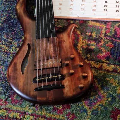 Mayones Patriot MR6 Fretless   Antique Brown image 2