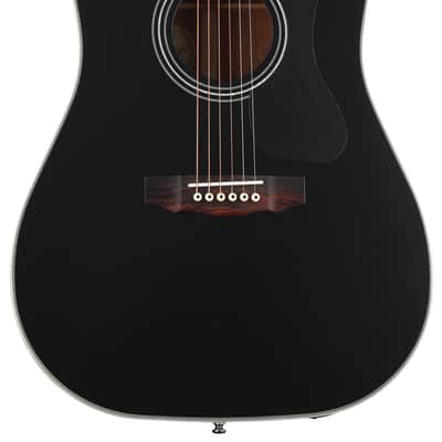 Guild D-140CE Dreadnought Acoustic-Electric Guitar - Black image 1