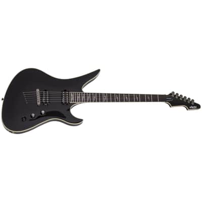Schecter Avenger Blackjack Gloss Black Electric Guitar + Hard Case - Brand New image 2