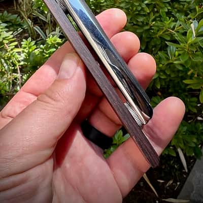 Waterslide Rubber Bridge For Flat Top Guitars & Basses w/Wooden Base Included image 4