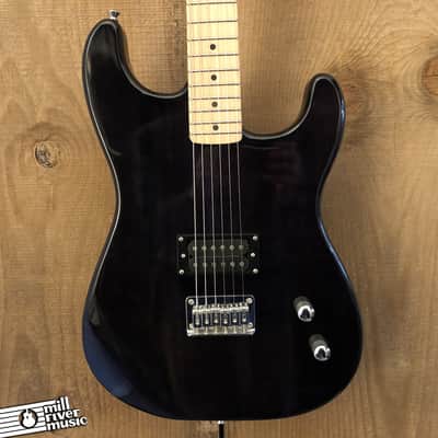 Rise by Sawtooth Full Size Beginner Electric Guitar Charcoal Transparent image 1