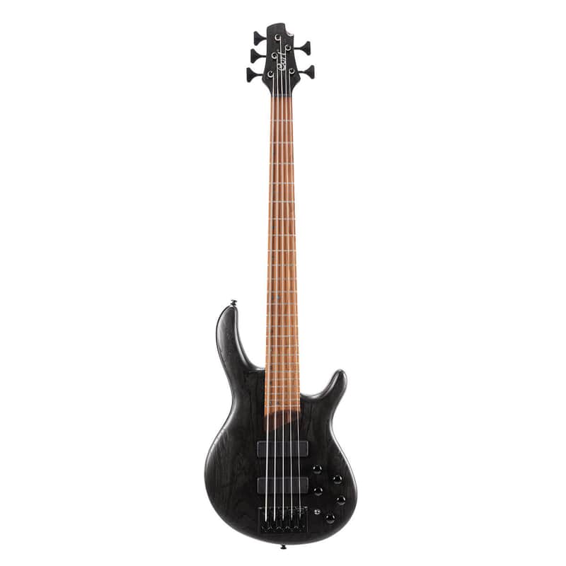 Cort B5ELEMENTOPTB Bolt-On Construction Mahogany Body 5Pcs Walnut & Panga Panga 5-String Bass Guitar image 1