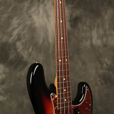 2012 Fender American Vintage '62 Jazz Bass reissue Sunburst image 10