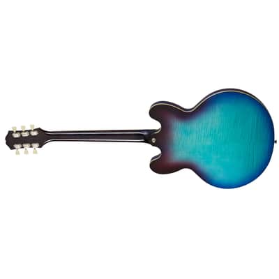 Epiphone ES-335 Figured Semi-Hollow Body Guitar - Blueberry Burst image 5
