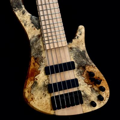 MGbass Africa Burl 6 strings - Bartolini pickup & preamp Gotoh tuning Hipshot bridge image 2