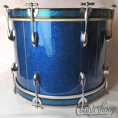 Gretsch 20,12,14"Virgin Bass/Tom/Floor Drum Set/Kit 3Ply 50s Broadkaster Blue Sp image 11