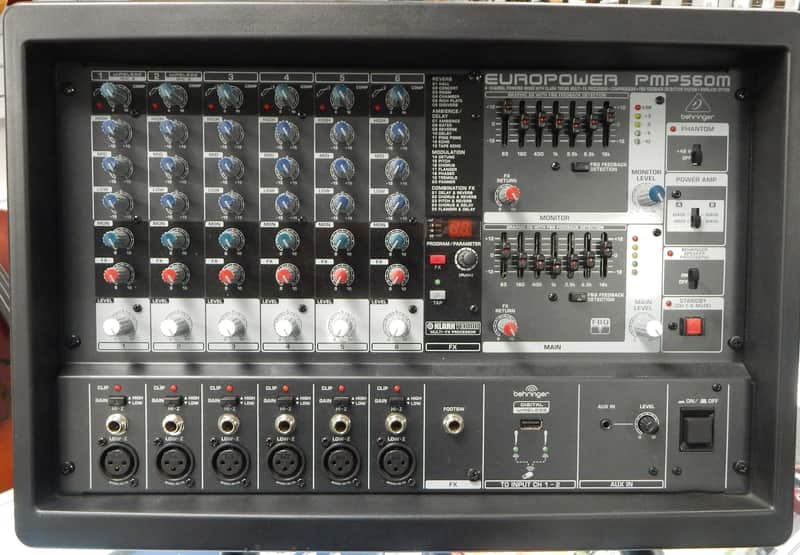 Behringer Europower PMP560M 500-Watt 6-Channel Powered Mixer image 1